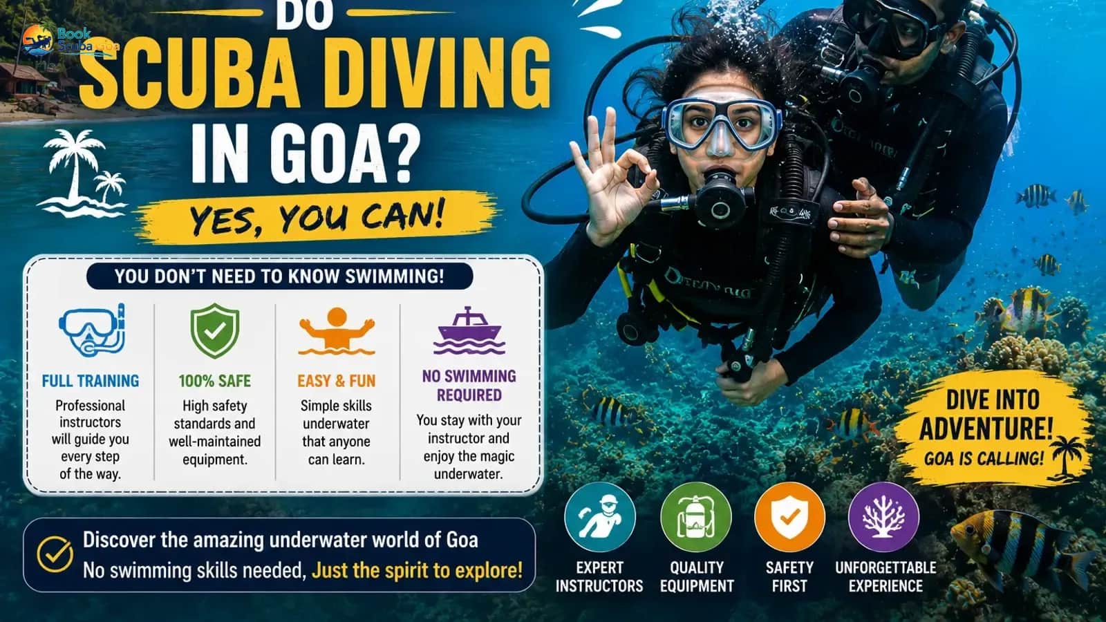 Scuba Diving for Non-Swimmers in Goa: A Complete Guide