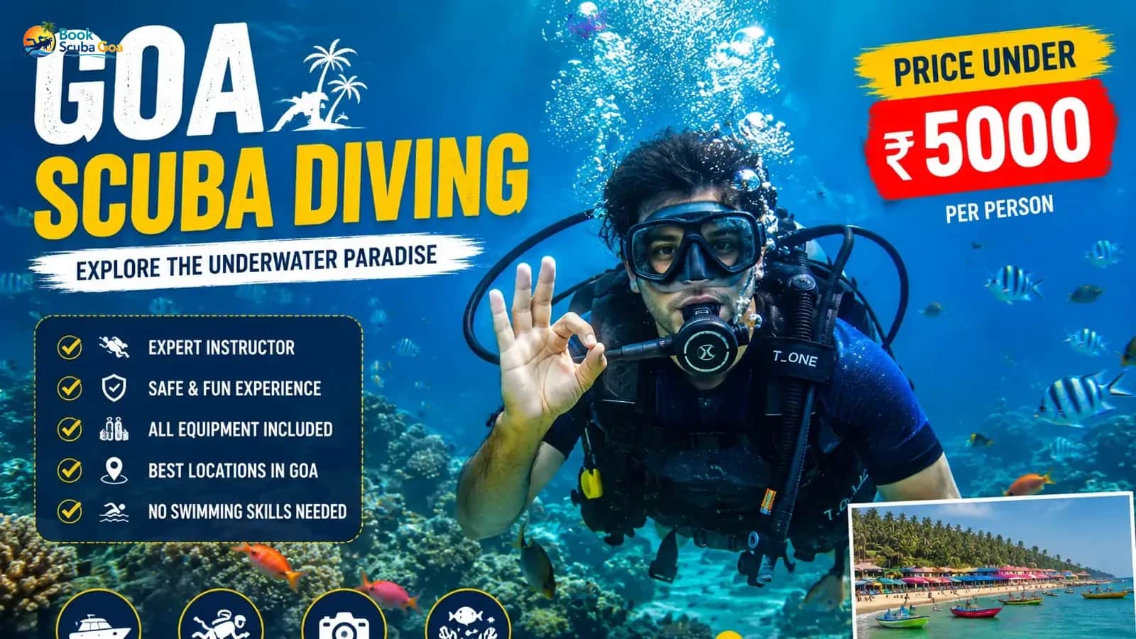Goa Scuba Diving Prices Under ₹5000