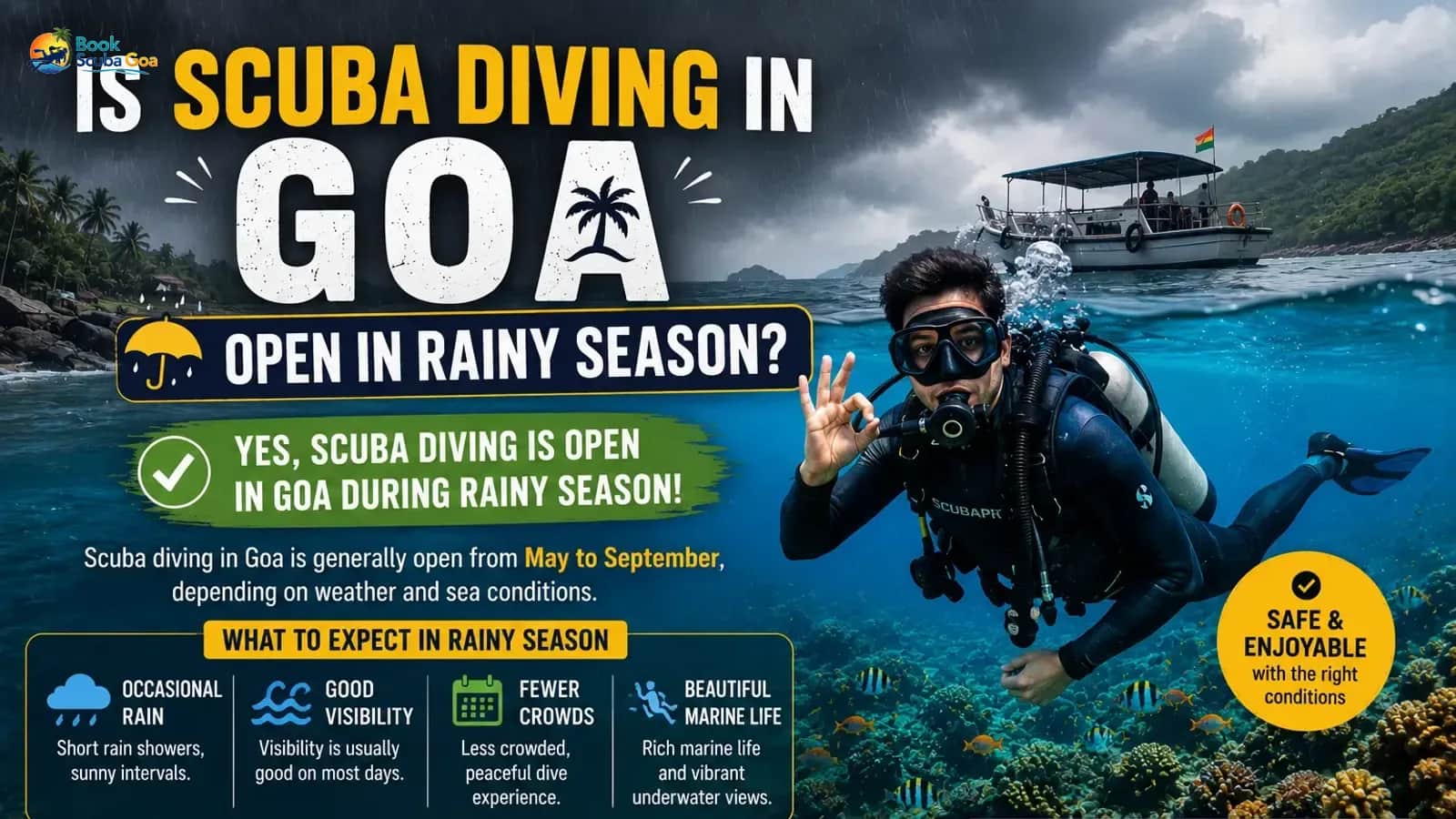 Scuba Diving in Goa: Rainy Season Availability & Tips