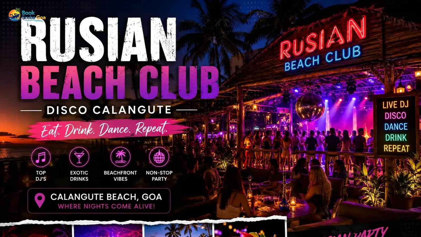 Unforgettable Nights at Russian Beach Club Disco, Calangute