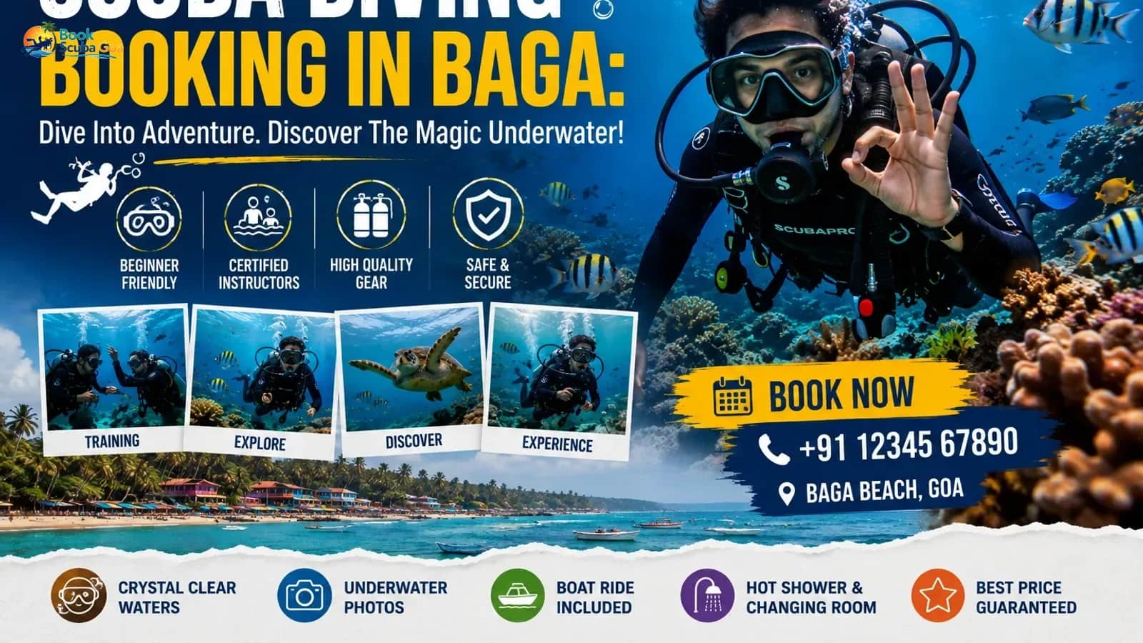Scuba Diving Booking in Baga: Dive into Adventure