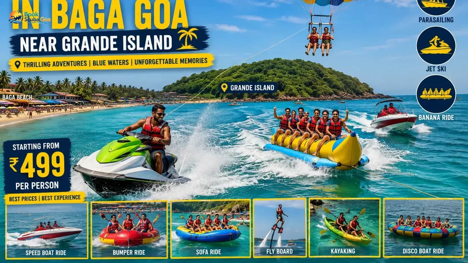 Water Sports in Baga Goa: How Far from My Location?